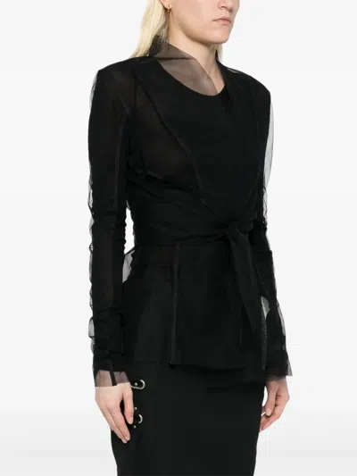 Rick Owens Ls Strutter Jacket In Black