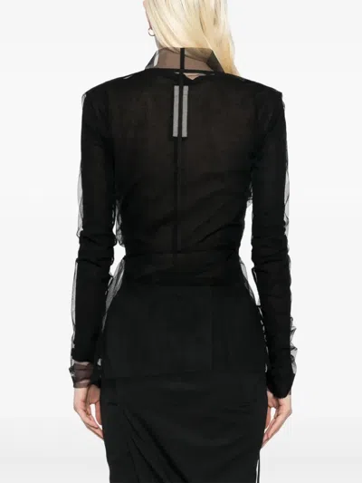 Rick Owens Ls Strutter Jacket In Black