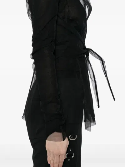 Rick Owens Ls Strutter Jacket In Black