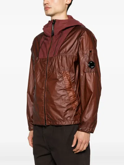 C.p. Company C.p.company Cs Ii Mixed Hooded Lens Jacket In Red
