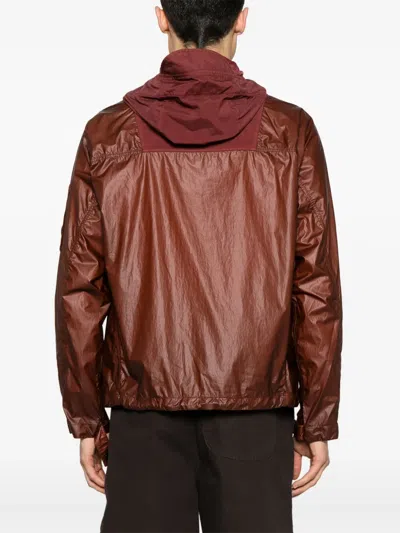 C.p. Company C.p.company Cs Ii Mixed Hooded Lens Jacket In Red