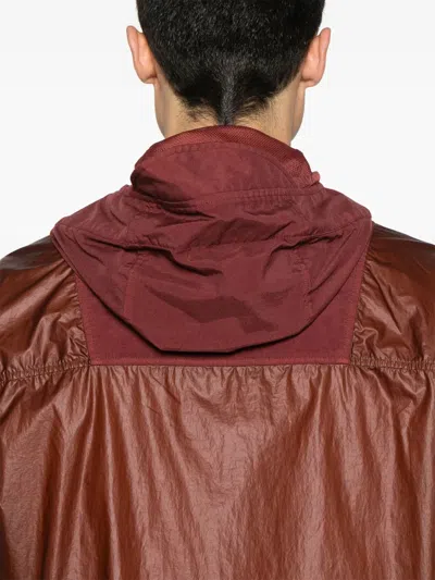 C.p. Company C.p.company Cs Ii Mixed Hooded Lens Jacket In Red