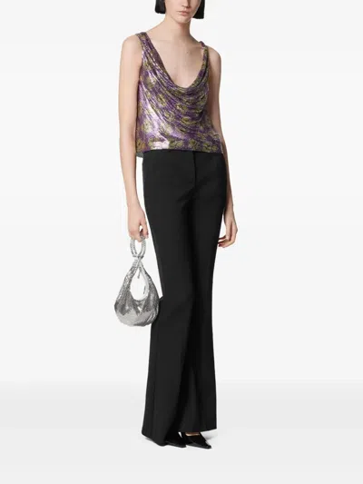 Versace Mesh Mini Bag In Silver