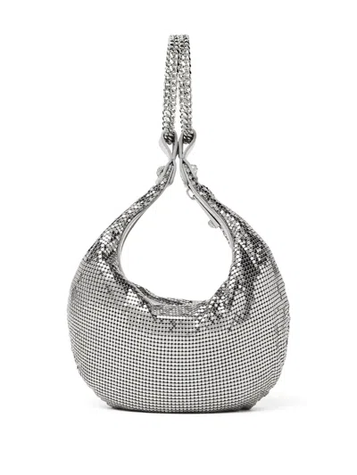 Versace Mesh Mini Bag In Silver