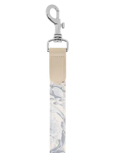 Versace Barocco-print Leash In Neutrals