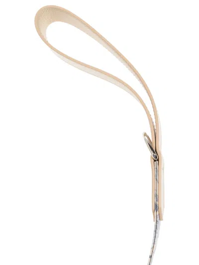 Versace Barocco-print Leash In Neutrals