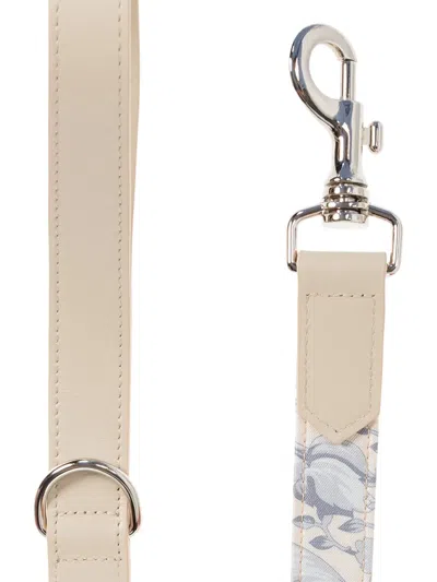 Versace Barocco-print Leash In Neutrals