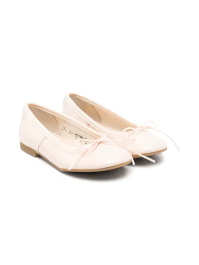 Pom D'api Patent Finish Ballet Flats In Neutrals