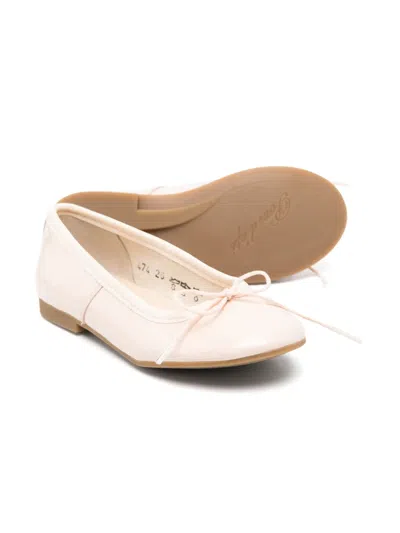 Pom D'api Patent Finish Ballet Flats In Neutrals