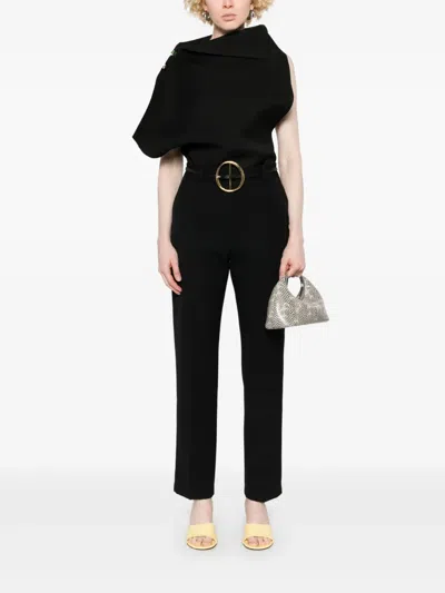 Jacquemus Wool Trousers In Schwarz
