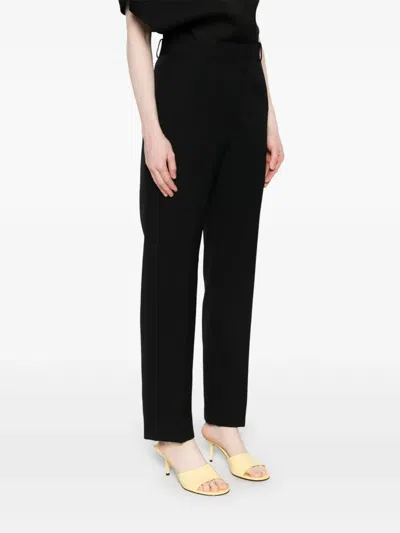 Jacquemus Wool Trousers In Schwarz