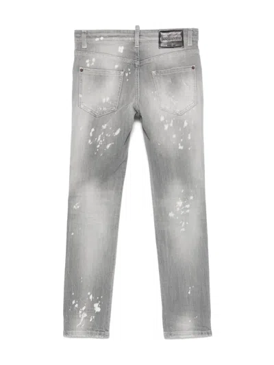 Dsquared2 Distressed Jeans In Grey