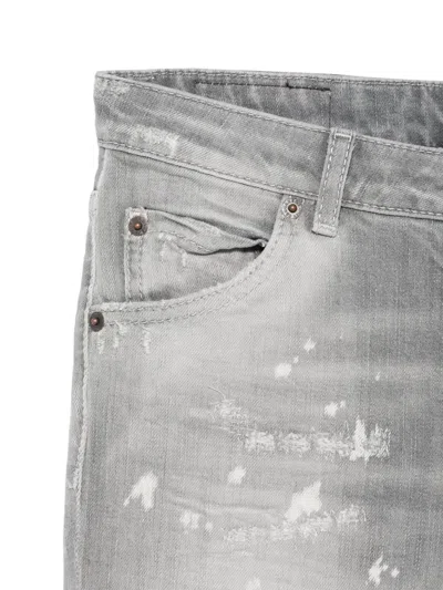 Dsquared2 Distressed Jeans In Grey