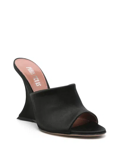 Paris Texas Suede Nina Wedge Mules 105 In Brown