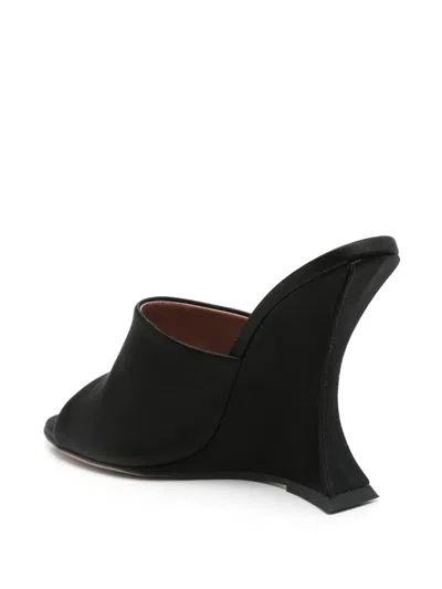 Paris Texas Suede Nina Wedge Mules 105 In Brown