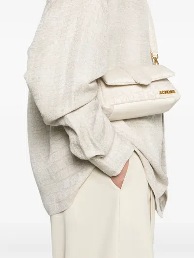 Jacquemus La Chemise Bateau Manches Longues In Beige Clair