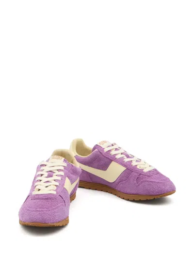 Autry Windspin Low Woman Suede Leather Sneakers In Violett