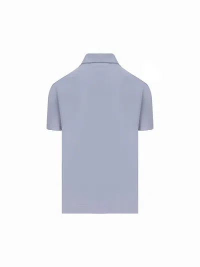 Cruciani Short-sleeve Polo Shirt In Multicolor
