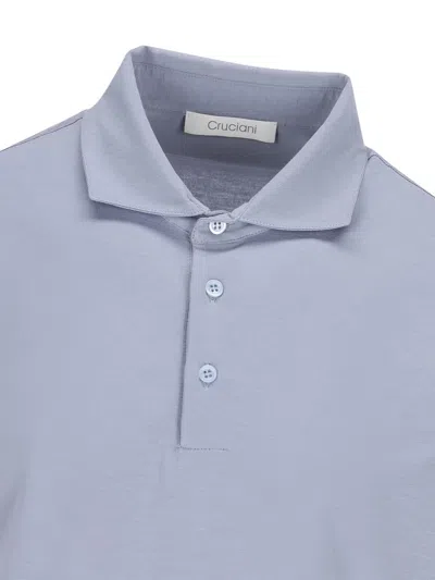 Cruciani Short-sleeve Polo Shirt In Multicolor