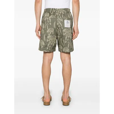 Jacquemus Jacquard Pattern Shorts In 5ca Jacquard Banana Logokhak