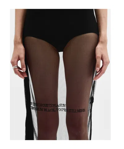 Ann Demeulemeester Seda Till The End Semi-sheer Mesh Maxi Dress In Black
