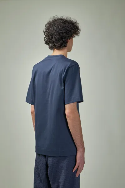 Fendi Pocket T-shirt In Blue