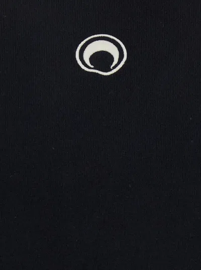 Marine Serre Crescent Moon Sweater In Black