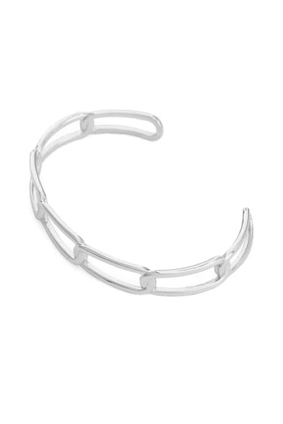 Federica Tosi Rigid Square Bracelet In Gray