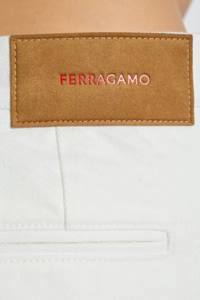Ferragamo Straight-leg Jeans In White