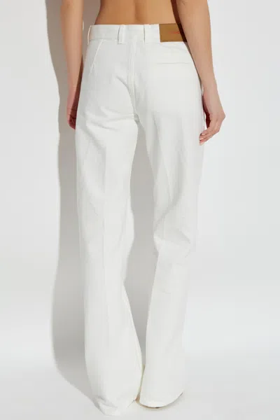 Ferragamo Straight-leg Jeans In White
