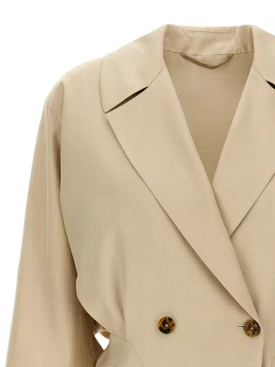 Blazé Milano "sun At Noon" Jacket In Beige