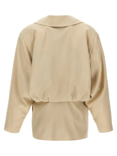 Blazé Milano "sun At Noon" Jacket In Beige