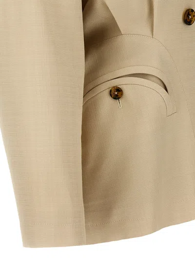 Blazé Milano "sun At Noon" Jacket In Beige