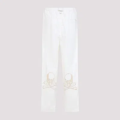 Mastermind Japan Relaxed-fit Pants With Drawstring Waist In White