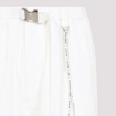 Mastermind Japan Relaxed-fit Pants With Drawstring Waist In White