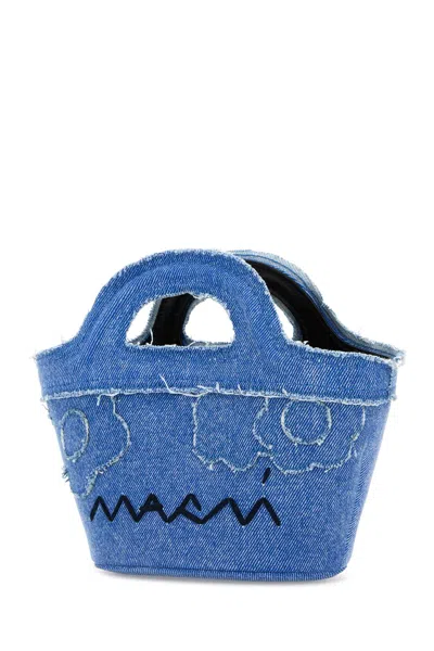 Marni Women's Denim Micro Tropicalia Handbag In Blue