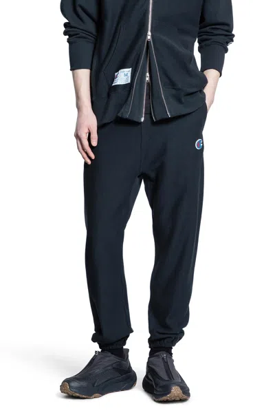 Undercover Pantaloni Della Tuta In Cotone Champion Collaboration In Black
