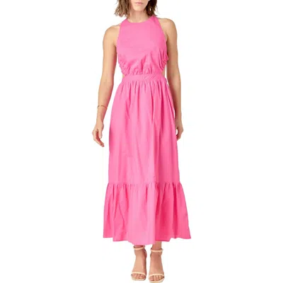 English Factory Open Back Sundress In Fuchsia