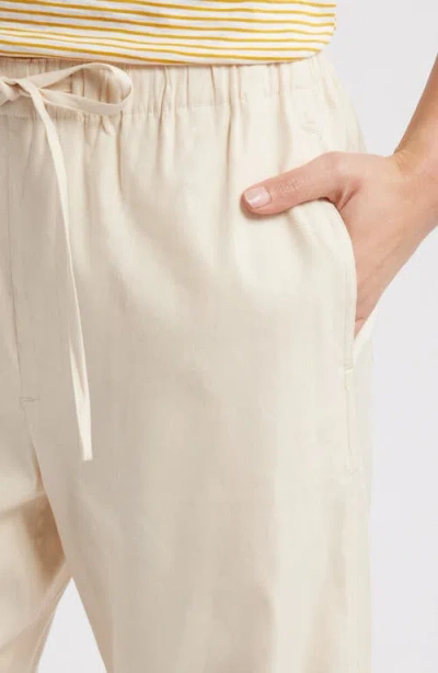 Rag & Bone Logan Linen Beach Pants In Ivory