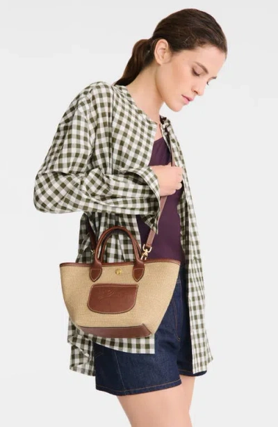 Longchamp Extra Small Le Pliage Panier Top Handle Bag In Brown