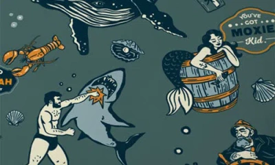 Deny Designs Ocean Pattern Square Throw Pillow In Green