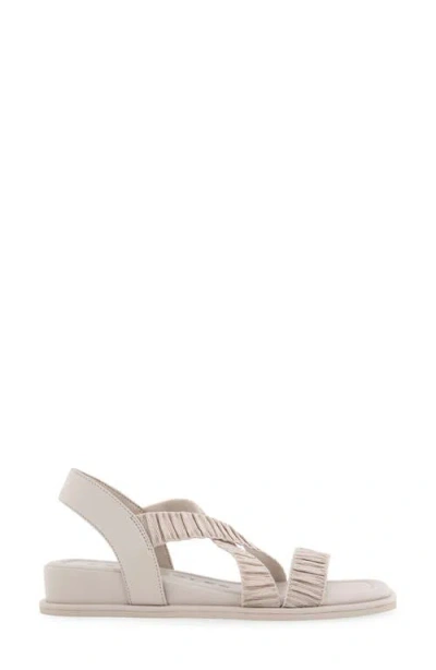 Aerosoles Women's Bora Wedge Sandals In Stone Rouched Elastic Fabric