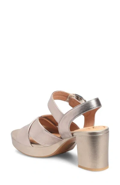 Söfft Lizzie Ankle Strap Platform Sandal In Light Espresso