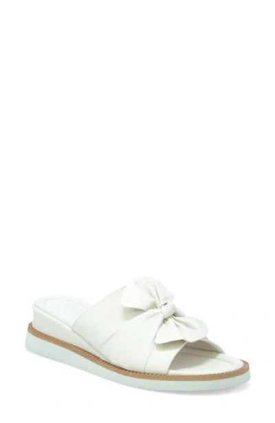 Miz Mooz Evy Platform Wedge Slide Sandal In Cream