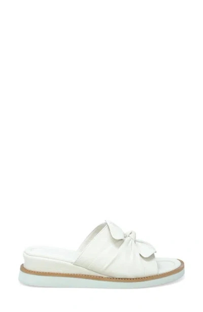 Miz Mooz Evy Platform Wedge Slide Sandal In Cream