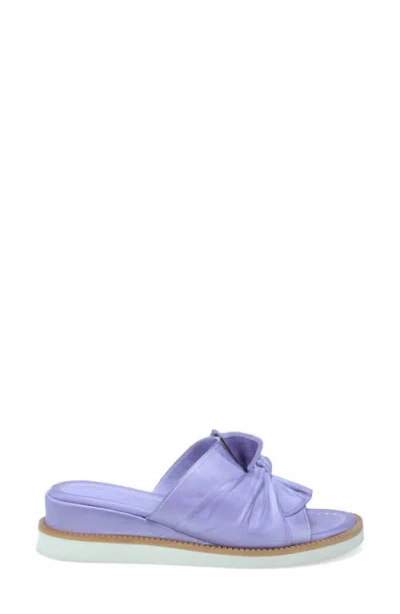 Miz Mooz Evy Platform Wedge Slide Sandal In Iris