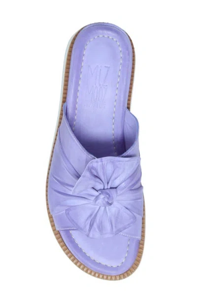 Miz Mooz Evy Platform Wedge Slide Sandal In Iris