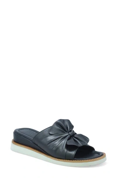 Miz Mooz Evy Platform Wedge Slide Sandal In Black