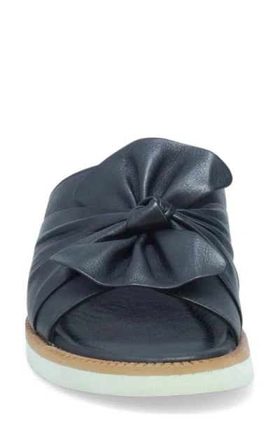 Miz Mooz Evy Platform Wedge Slide Sandal In Black