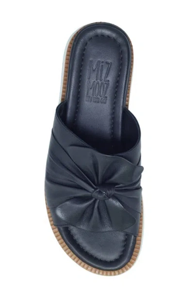 Miz Mooz Evy Platform Wedge Slide Sandal In Black